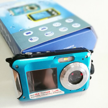 工廠直銷雙屏防水數碼相機 2400萬微距高清水下攝影機，支持一件代發(fā)及攝影攝像服務